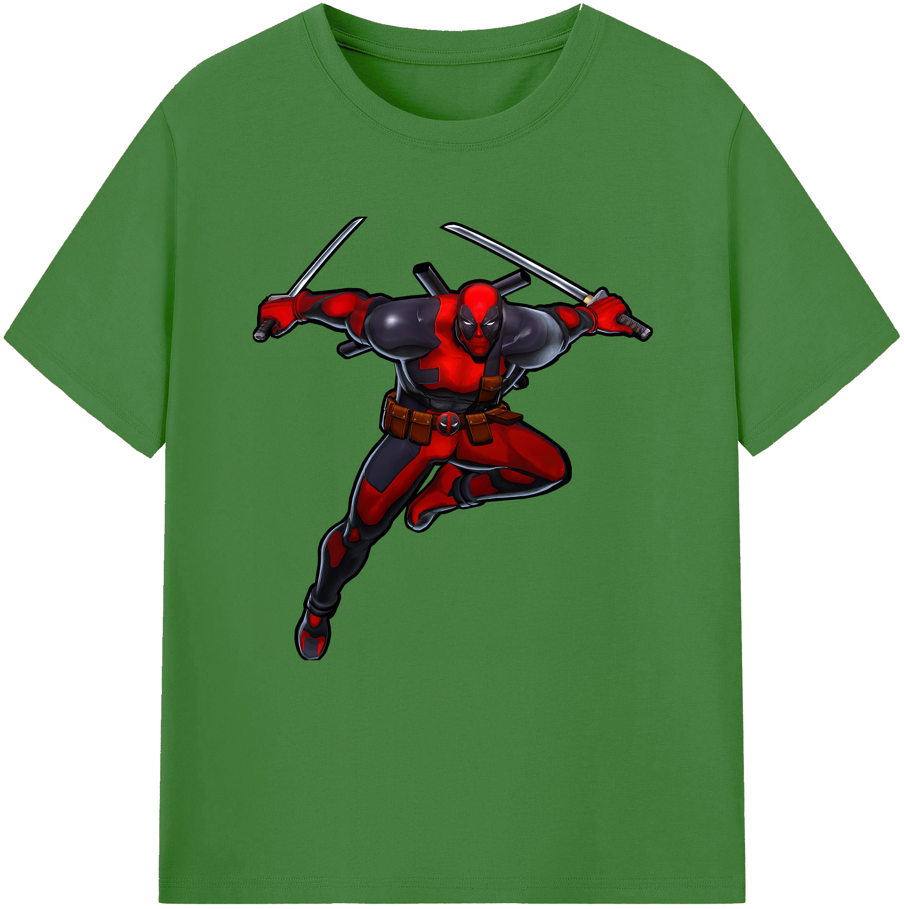（画像用） Deadpool デッドプール レディースカジュアルプリントTシャツ（綿100％）